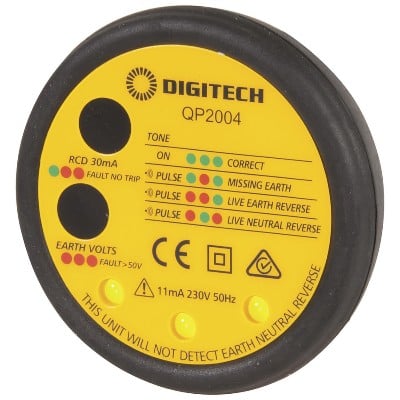 Rated current: 30mA +/-5%; Rated voltage: 230VAC @ 50Hz