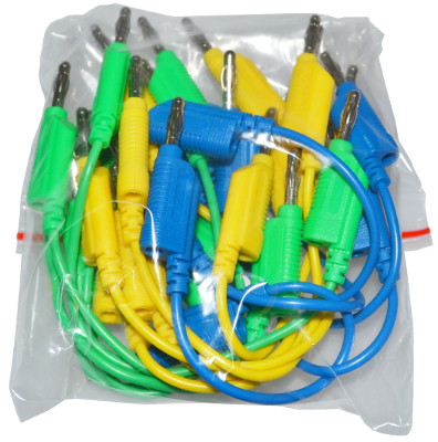 Sumnacon 5-Pack Banana Test Leads - 4mm Stackable Plugs, 9.8ft Cables, 1000V/15A Rating