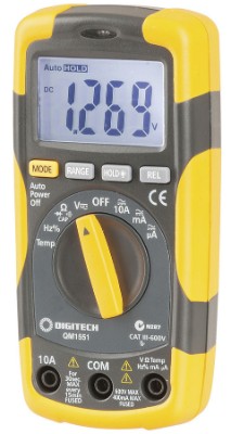 Meter Safety Rating: Cat III 600V