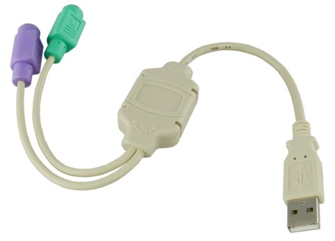 Adapter Lead USB Type A to 2 x PS2 Sockets 3.0MTR