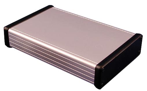 ALUMINIUM ENCLOSURE NATURAL 160x103x31mm PLASTIC ENDS