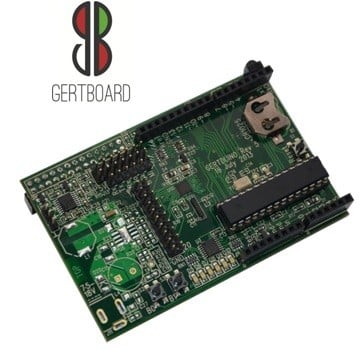 GertDuino Board with GertBoard logo