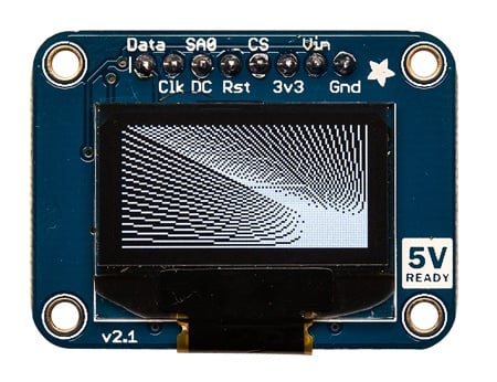 Mono 2.4cm 128x64 OLED Graphical Display by Adafruit