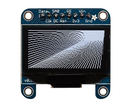 Mono 3.3cm 128x64 OLED Graphical Display by Adafruit