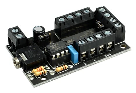 PICAXE-08 MOTOR DRIVE BOARD