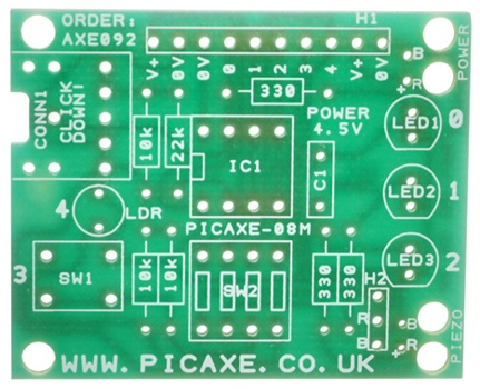 PICAXE SCHOOLS EXPERIMENTER - BOARD ONLY