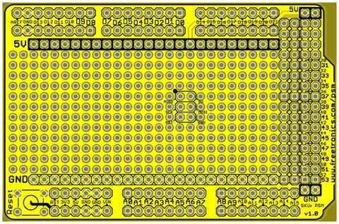 ProtoShield Mega for Arduino By Freetronics