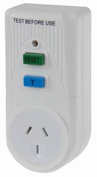 RCD SAFETY SWITCH OUTLET
