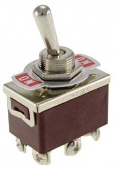 10A SWITCH DPDT ON-ON SCREW TERMINALS
