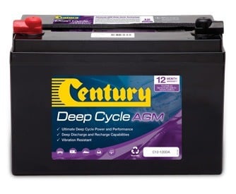 12V 120AH CENTURY AGM BATTERY (C12-120DA)