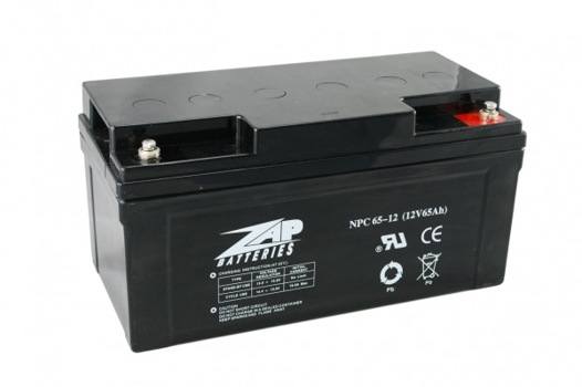 12V 65AH SLA BATTERY ZAP BRAND