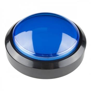 Big Dome Push Button Switch - Blue