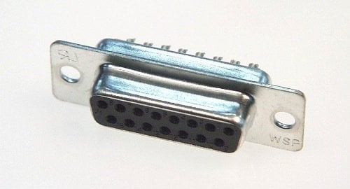 DB15S 15PIN 'D' SOCKET SOLDER TAIL