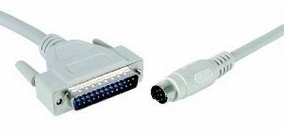 DB25 MALE TO 8PIN MINIDIN CABLE 2MTR