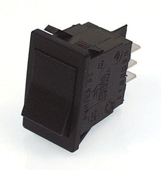 DPDT BLACK ROCKER SWITCH ON-ON