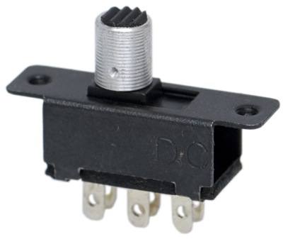 MINI DPDT SLIDE SWITCH ALUM CAP