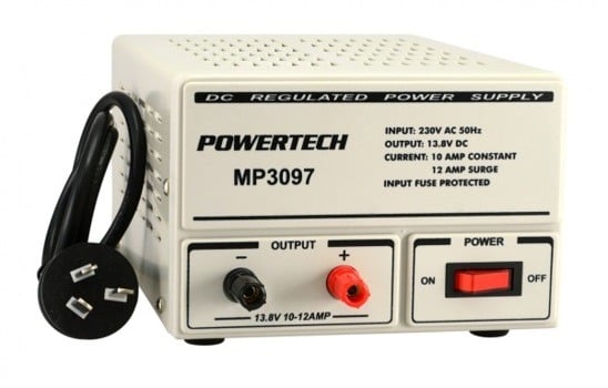 REGULATED POWER SUPPLY 13.8VDC 10AMP