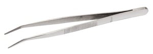 STAINLESS STEEL FORCEPS - BENT 130MM