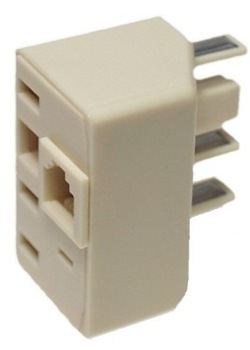 TELEPHONE DOUBLE ADAPTOR MODULAR & 605 AUST.