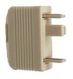 TELEPHONE PLUG TO MODULAR SOCKET ADAPTOR