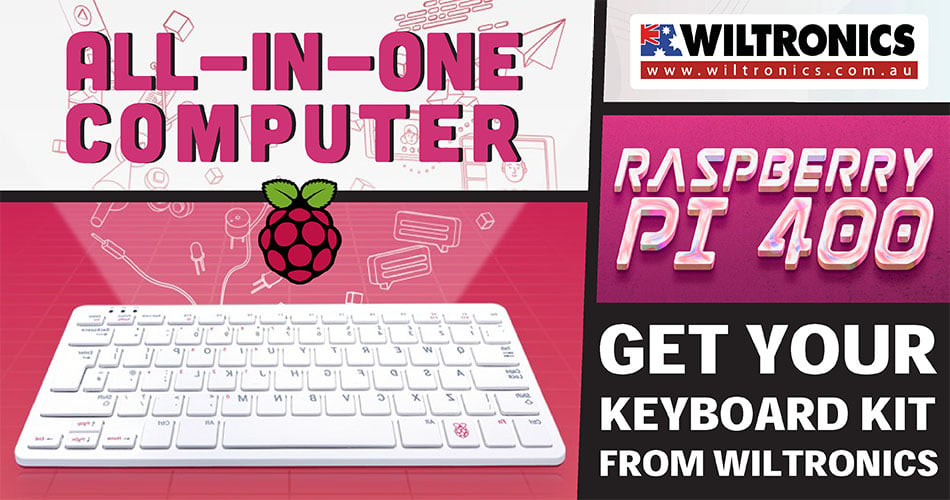 Raspberry Pi400 Personal Computer In Keyboard Kit (Pi400 Kit